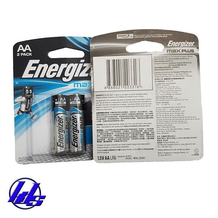 Pin AA Energizer Max Plus EP91 PB2 Alkaline - Combo 4 viên