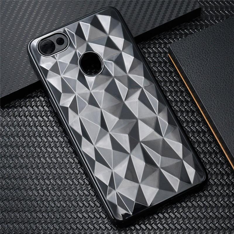Ốp silicon 3d vân kim cương cho oppo f5