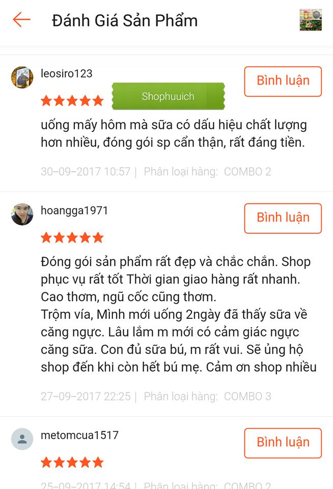 Combo Lợi sữa cho mẹ sau sinh