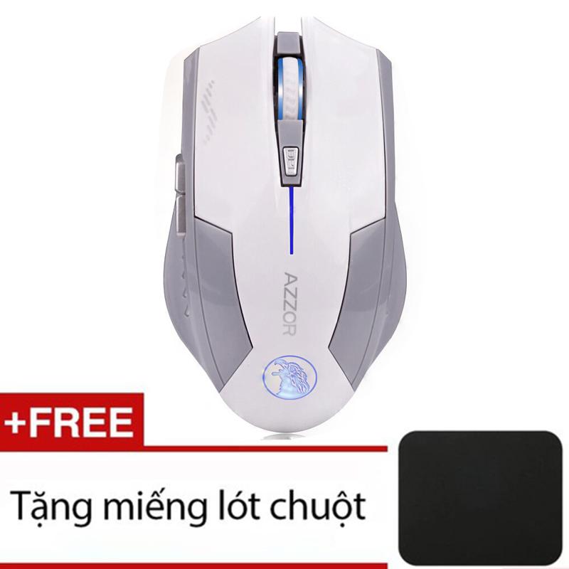Chuột Azzor Eagle Pin Sạc Không Dây Version 3 + Tặng miếng lót chuột