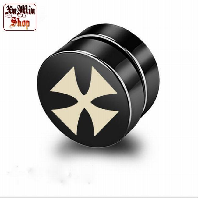 Khuyên nam châm Chữ thập tròn XM58