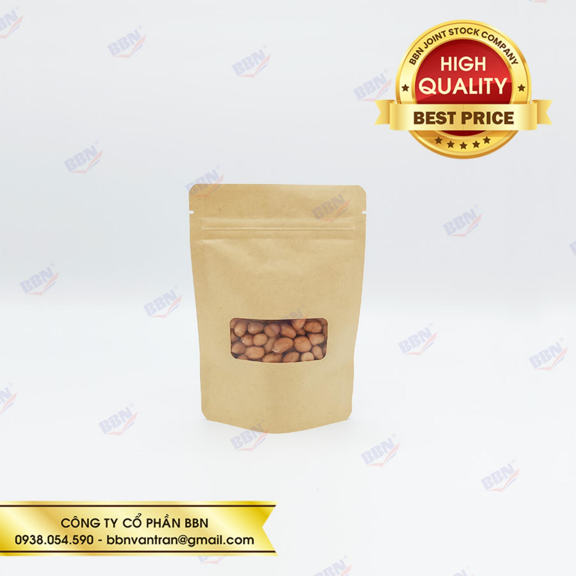 Combo 3kg túi giấy kraft cửa sổ 12x17cm