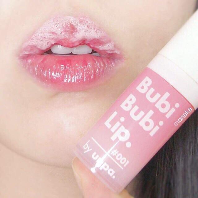 Sale sốc tẩy da chết sủi bọt thải độc môi Unpa Bubi Bubi Lip