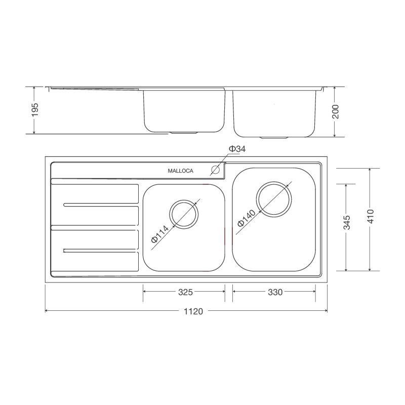 Chậu Rửa Chén MS 1027L NEW