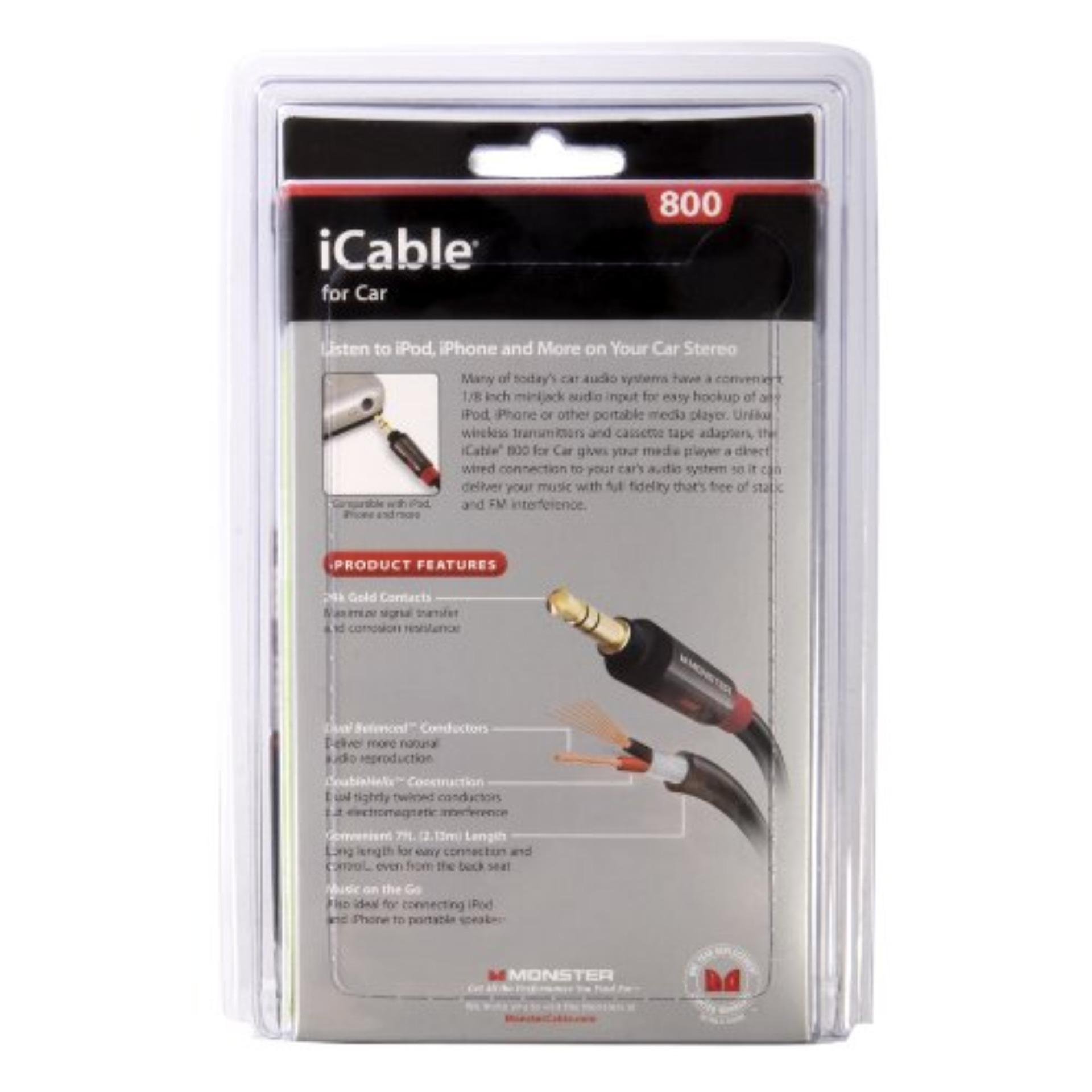 [HCM]Cáp âm thanh 3.5mm Monster iCable 800 (2.13m)