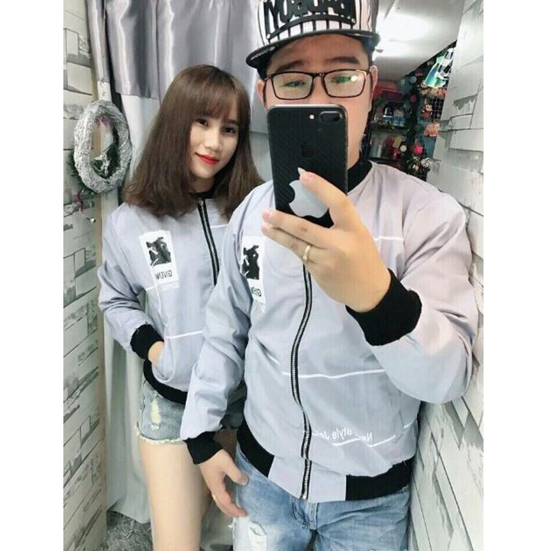 [HCM]ÁO KHOÁC NỮ BOMBER JACKET KAKI B025 (Đen)