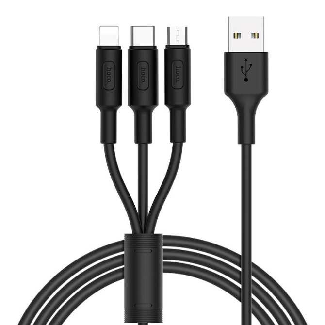 [HCM]Bộ cáp sạc Hoco X26 3 đầu