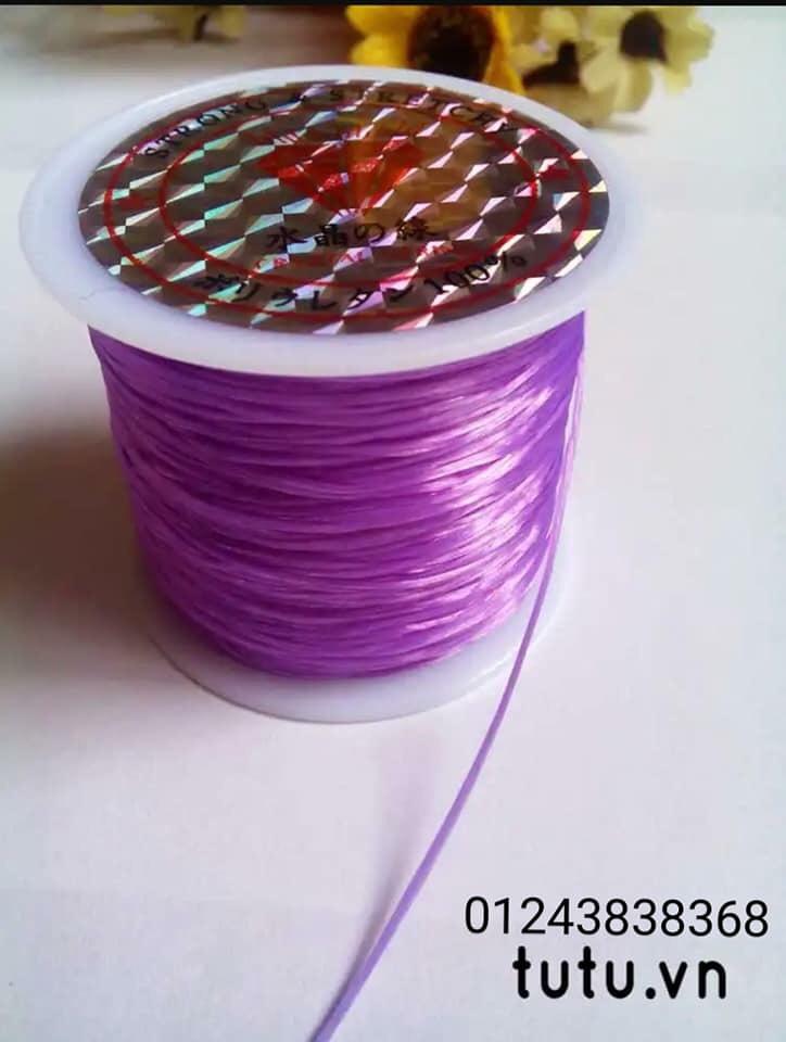 CUỘN DÂY CƯỚC TƠ CHUN MÀU TÍM