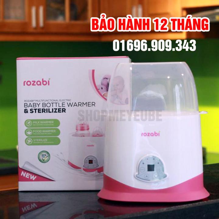 Máy hâm sữa siêu tốc 5 chức năng rozabi mới