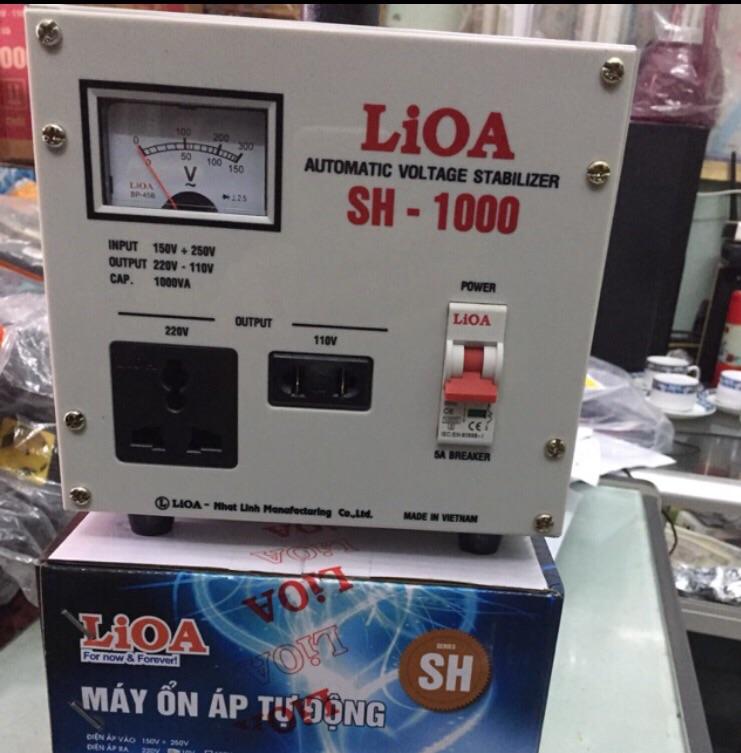 Ổn áp LiOA 1KVA thế hệ 2 dây đồng 100% model SH-1.000II