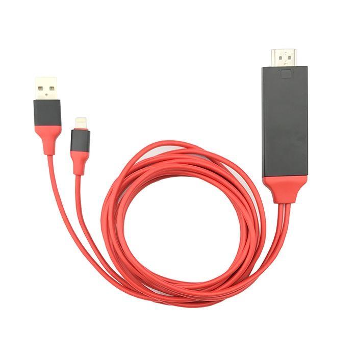 Cáp Lightning to HDMI cho iPhone / iPad kết nối Tivi hỗ trợ IOS các phiên bản