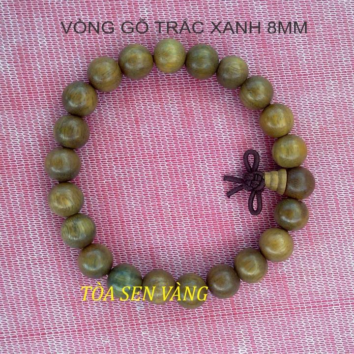 [HCM]Vòng tay gỗ trắc xanh 8mm