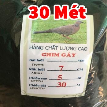 Lưới chim cu gáy mắt lưới 6cm cao 5m dài 10m 15m 20m 30m 40m 50m hàng thái lan bắt tất cả các loại chim