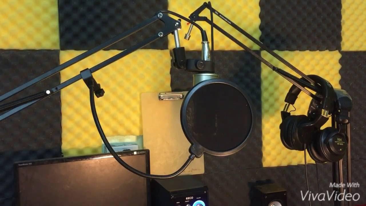 COMBO MIC THU ÂM ISK AT100 + SOUND CARD K10S 2018