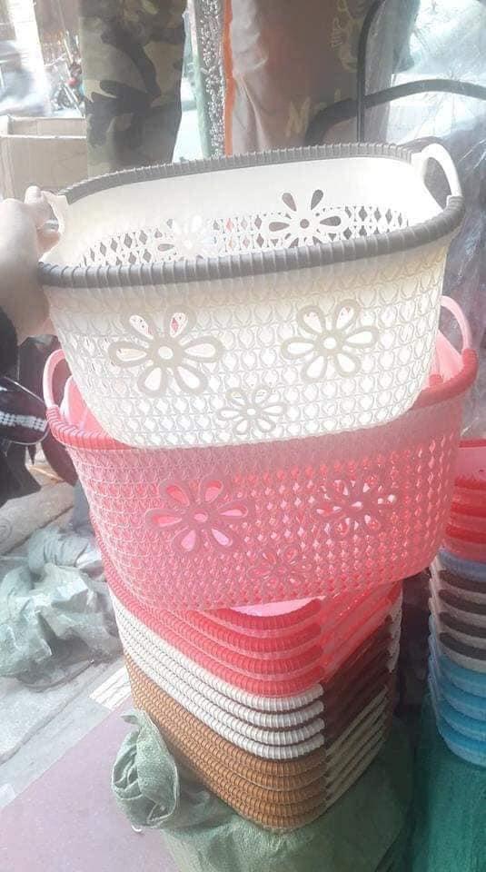 Combo 03 Rổ nhựa Việt Nhật hoa văn