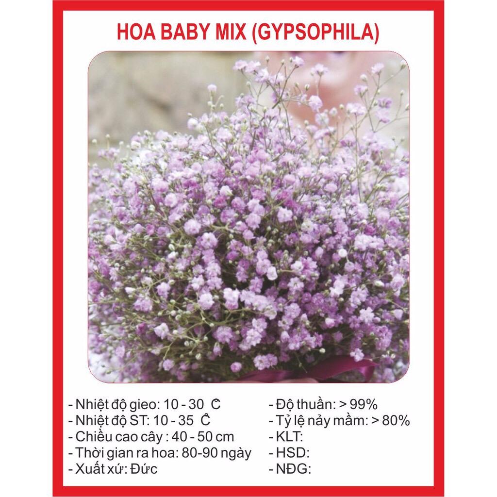 [Lấy mã giảm thêm 30%] Hạt giống Hoa Baby Mix (100 hạt)