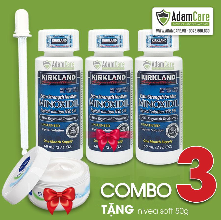 [HCM] Serum mọc râu Minoxidil 5% dạng lỏng combo 3