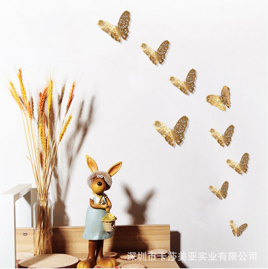 Sét 12 bướm trang trí tường