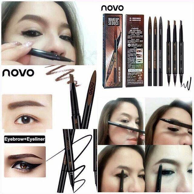 Chì 2 đầu kẻ mày ngang và kẻ mắt nước eyeliner