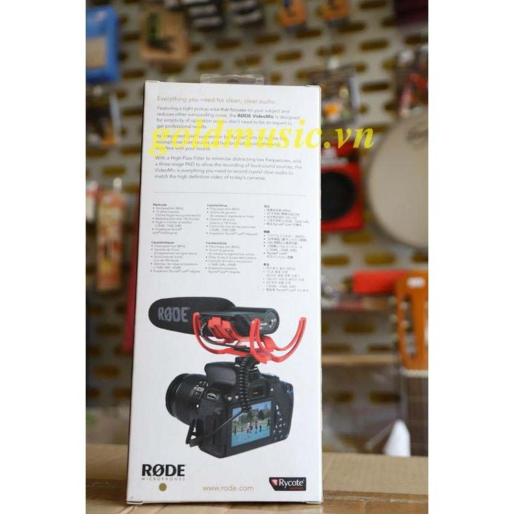Micro máy ảnh RODE VideoMic Rycote