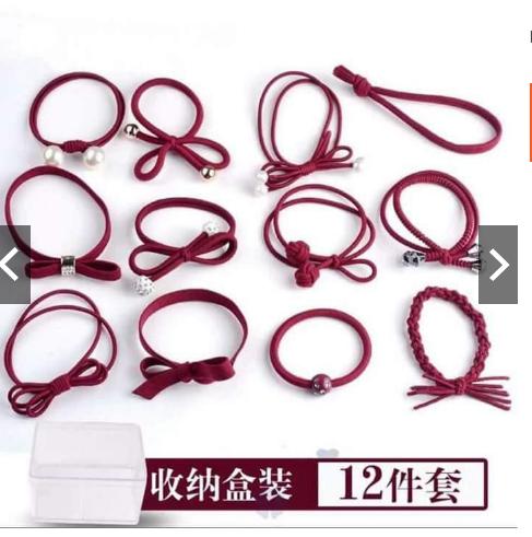 HỘP 12 DÂY CHUN BUỘC TÓC CỰC XINH CHO PHÁI NỮ