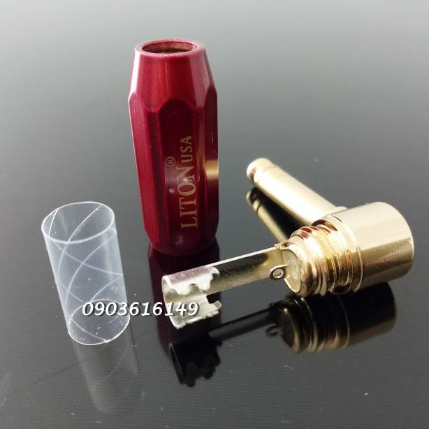 Combo 2 đầu hàn Jack 6ly Liton đỏ cong + thẳng