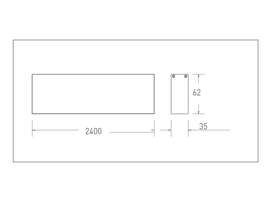 Đèn LED Thanh Treo (2400x35x62) MLL454-048WS658LB6/MLL454-048WS408LB6/MLL454-048WS278LB6