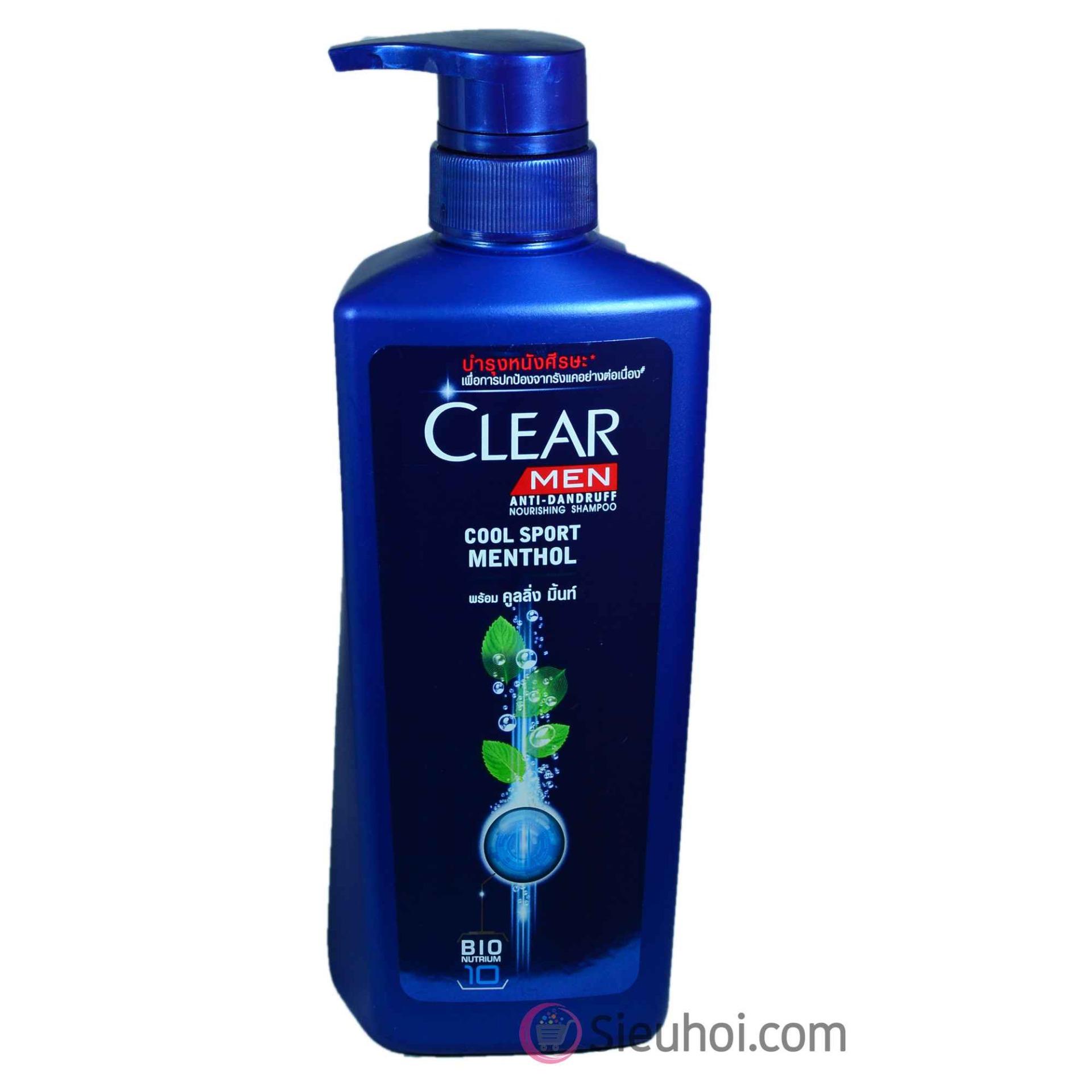 Dầu gội Thái Lan Clear Men cool sport method bạc hà 480ml