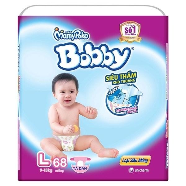 [HCM]Tã dán Bobby Fresh siêu mỏng L68 TA119