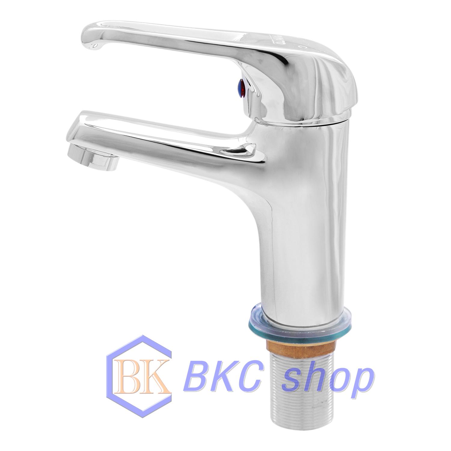 Vòi chậu rửa nóng lạnh đồng thau mạ chorme LN05