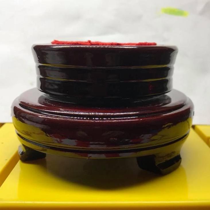 [HCM]CHÂN ĐẾ GỖ 2 TẦNG CHO QUẢ CẦU ĐÁ PHONG THỦY TRÊN 13CM