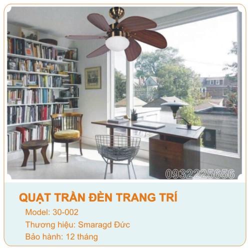 Quạt trần đèn  trang trí Smaradg- Đức 30-002