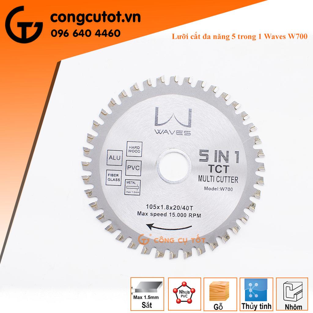 Lưỡi cắt, đá cắt đa năng 5 in 1 Waves W700