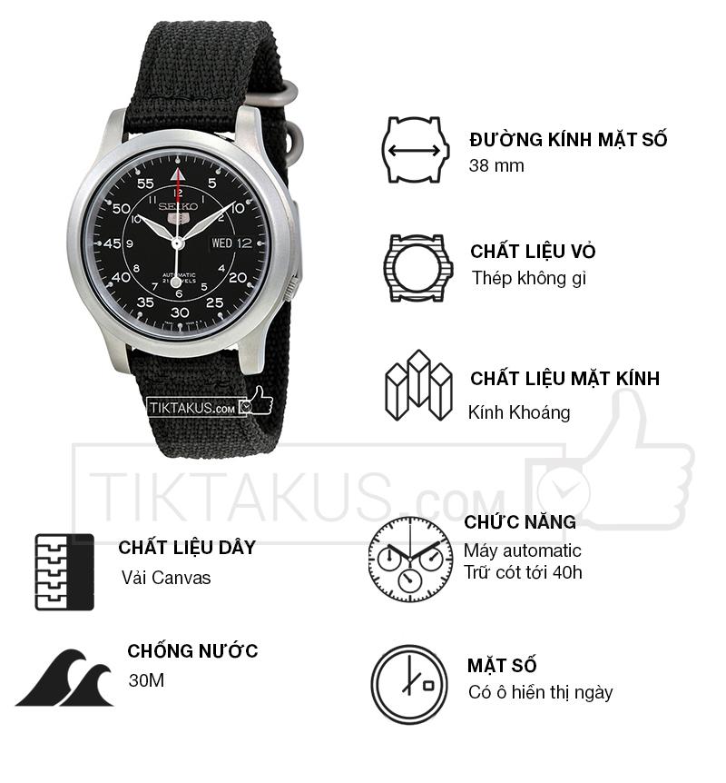 Đồng hồ nam Seiko SNK809K2