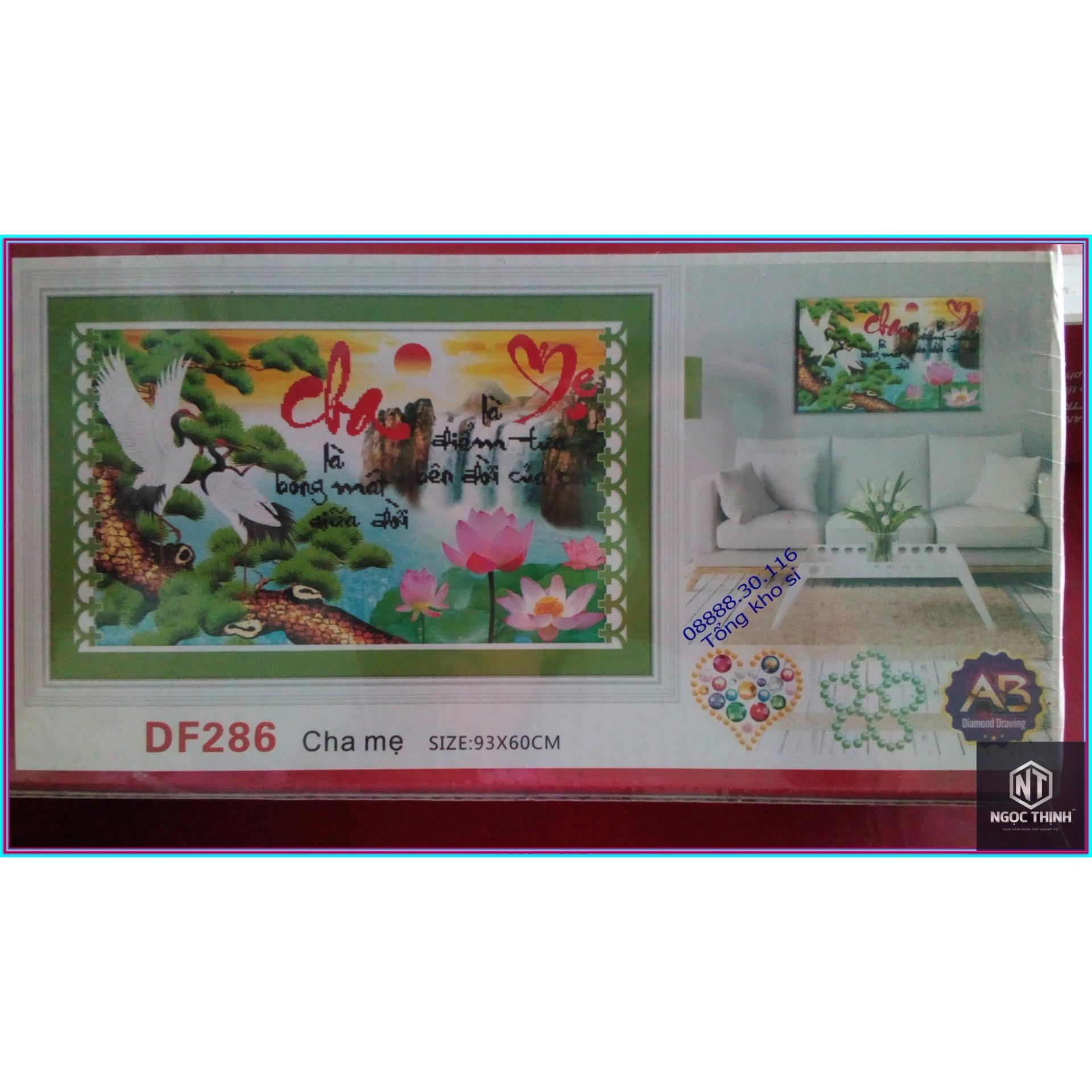 Tranh đính đá cha mẹ df286-ngọc thịnh