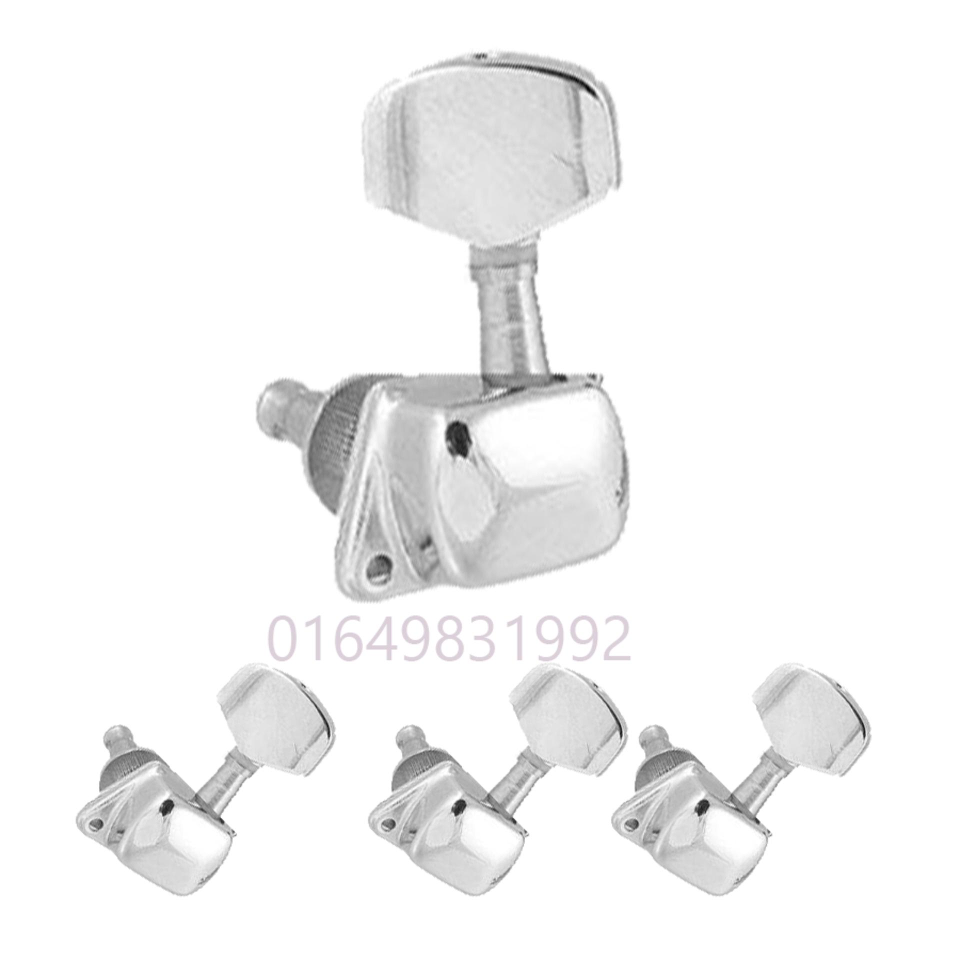 1 chiếc khóa đàn guitar acoustic inox đúc rỗng (bên dây 1,2,3)