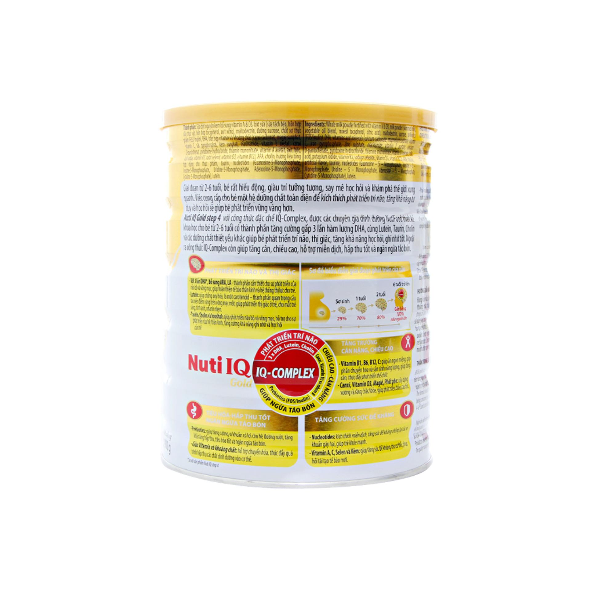 Sữa Nuti IQ step4 gold 900g