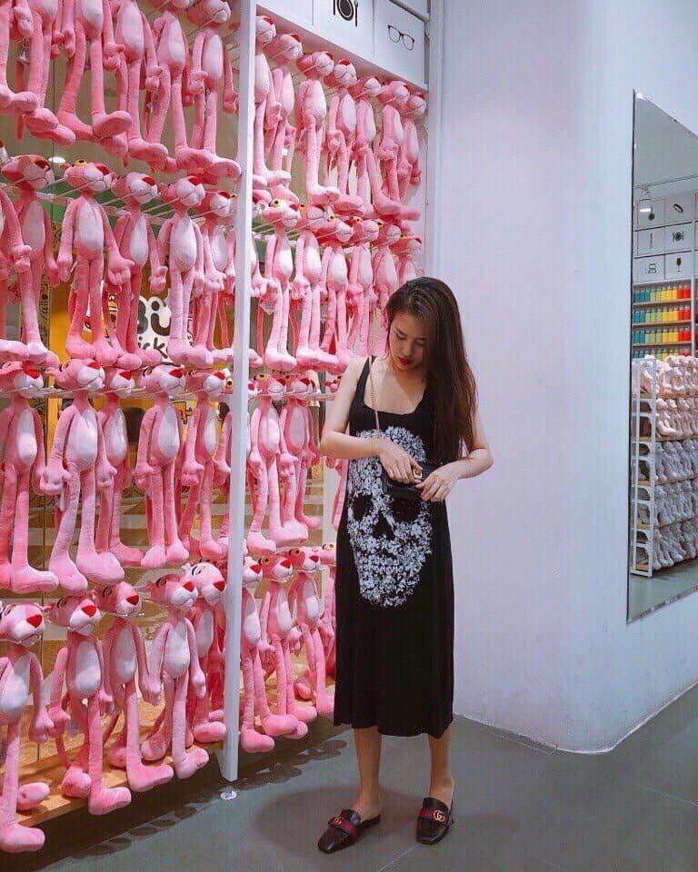 [HCM]Đầm suông sát nách in hình siêu hót