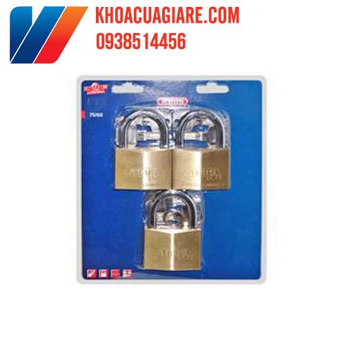 Bộ 3 ổ khóa masterkey abus 75/60 mk3 nhập từ đức