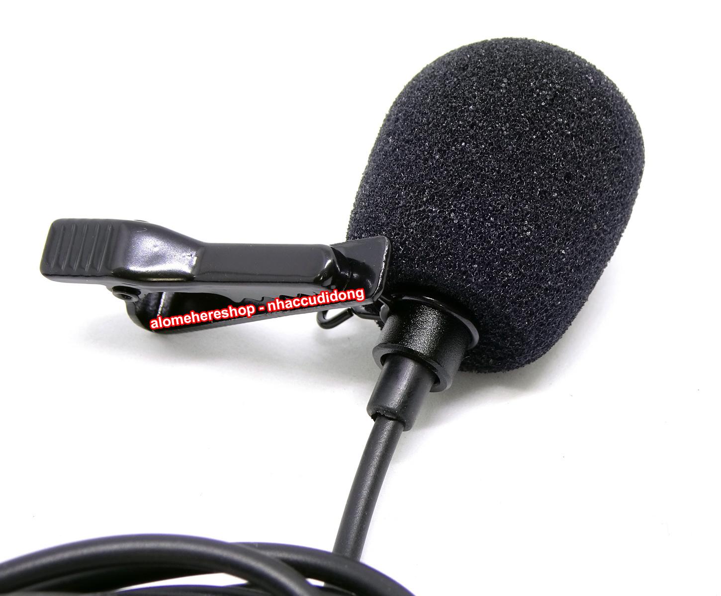 Microphone cài áo mini thu âm jack 3.5mm