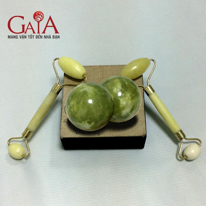 Bi đá lăn tay massage (tặng kèm cây massage mặt)