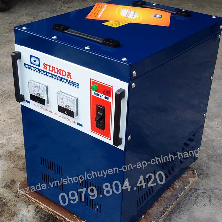 Ổn Áp Standa 10KVA DR dải 90-250V, bảo hành 4 năm, 100% dây đồng ( Logo Quả Xoài )