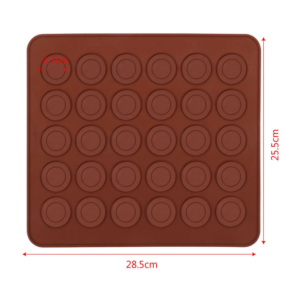 HILIFE Silicone Macaron Baking Mat Kitchen Accessories Bakeware Sheet 30-Cavity DIY Mold Macaroon Pastry Oven Baking Mould