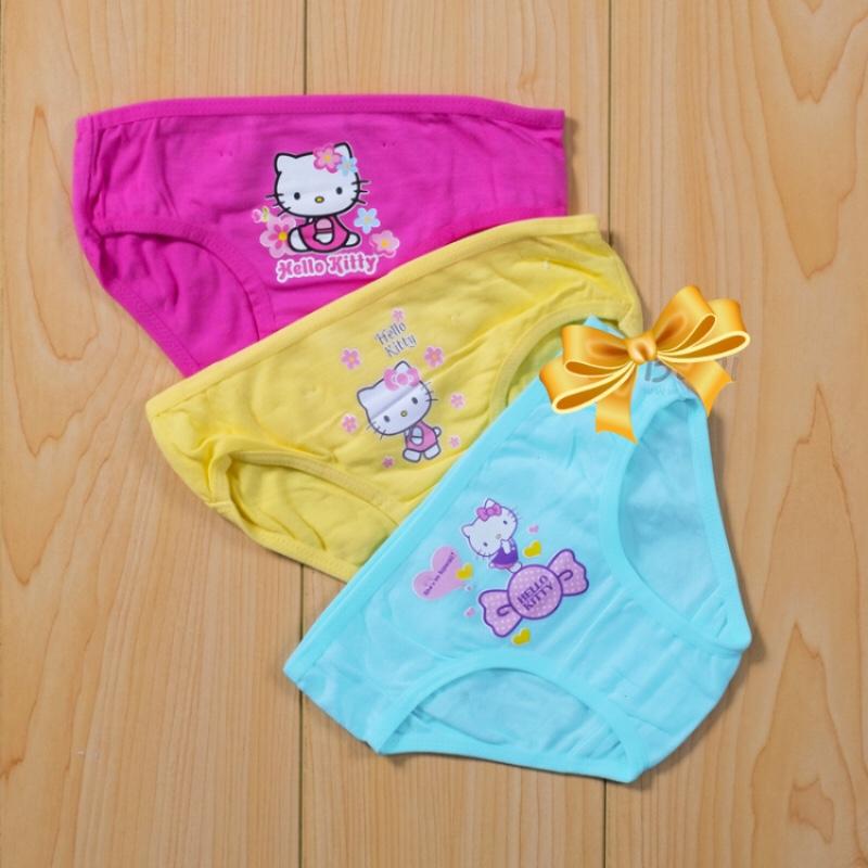 sét 3 quần chíp tam giác kitty bé gái