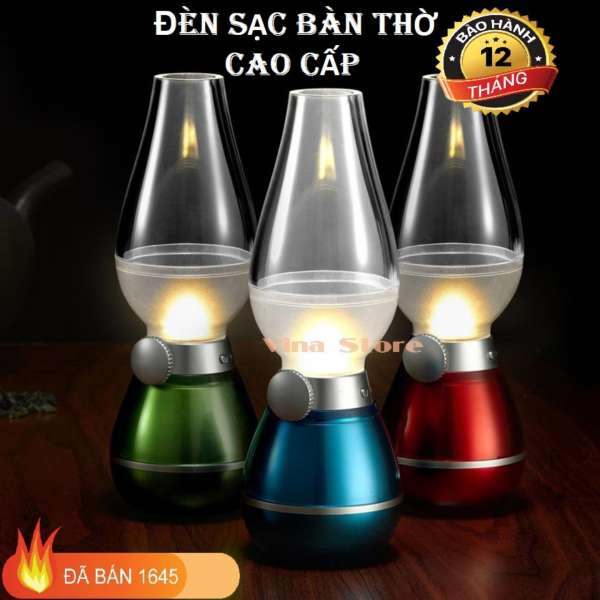 Đèn Bàn Thờ Sạc ĐiệnĐèn Bàn Thờ Sạc Điện Thông Minh, 3 Đèn Led Cho Ánh Lửa Vàng Như Thật, Top 5 Sản Phẩm Bán Chạy