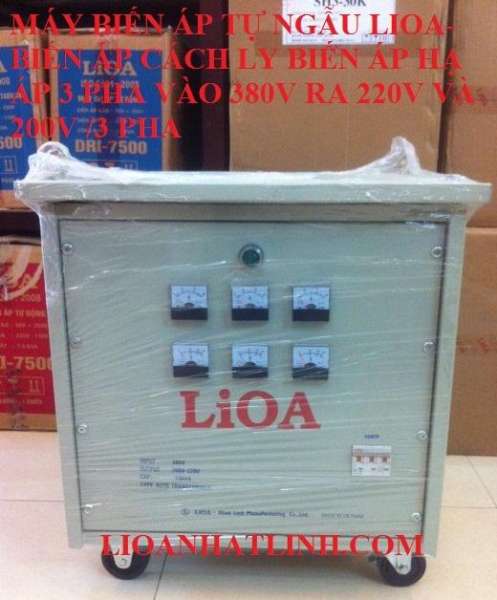 BIẾN ÁP LIOA 10KVA 3 PHA 3K101M2YH5YT- BIEN AP 3K101M2DH5YC