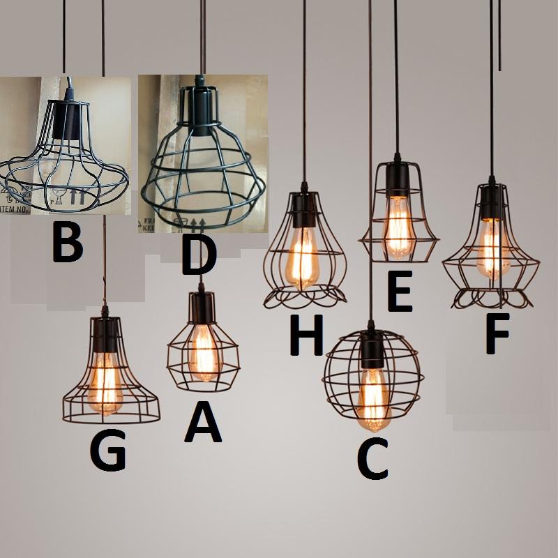 [HCM]ĐÈN THẢ KHUNG SẮT TH023-3 TẶNG BÓNG LED EDISON