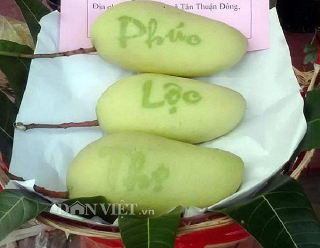 Túi in chữ thư pháp lên Xoài 5 cái