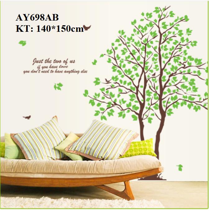 Decan dán tường AY698AB - 02 cây ghép