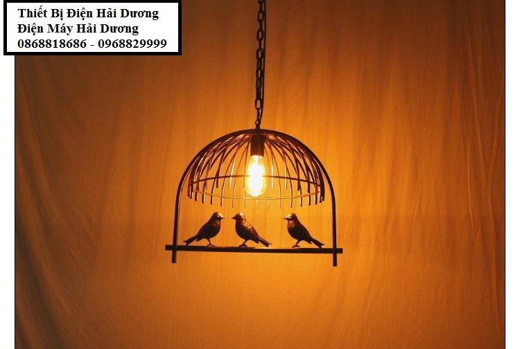 Đèn thả trần lồng chim TN215 (đen) - Chưa Bao Gồm Bóng